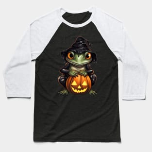 Hallowen Frog Baseball T-Shirt